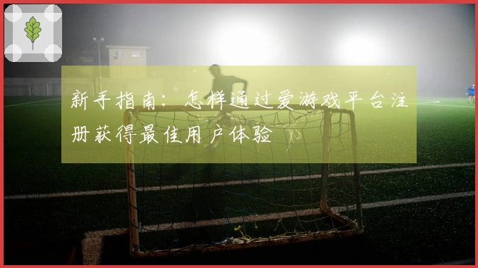 新手指南：怎样通过爱游戏平台注册获得最佳用户体验